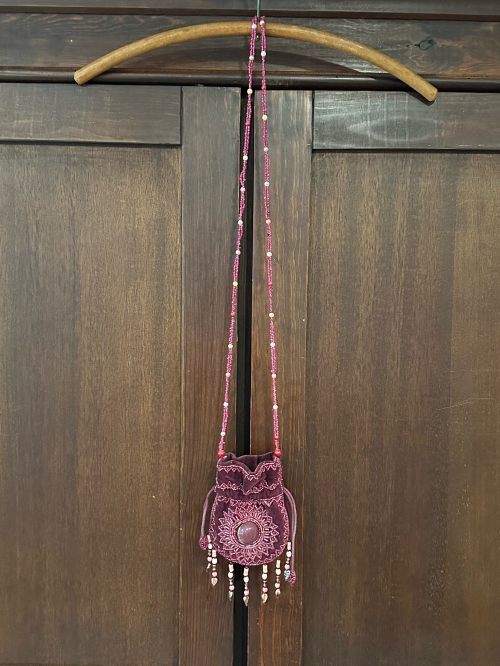 Vintage โข velvet, beaded purse โข bag โข kids or adults